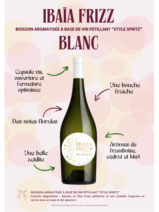 IBAIA FRIZZ BLANC "style SPRITZ"