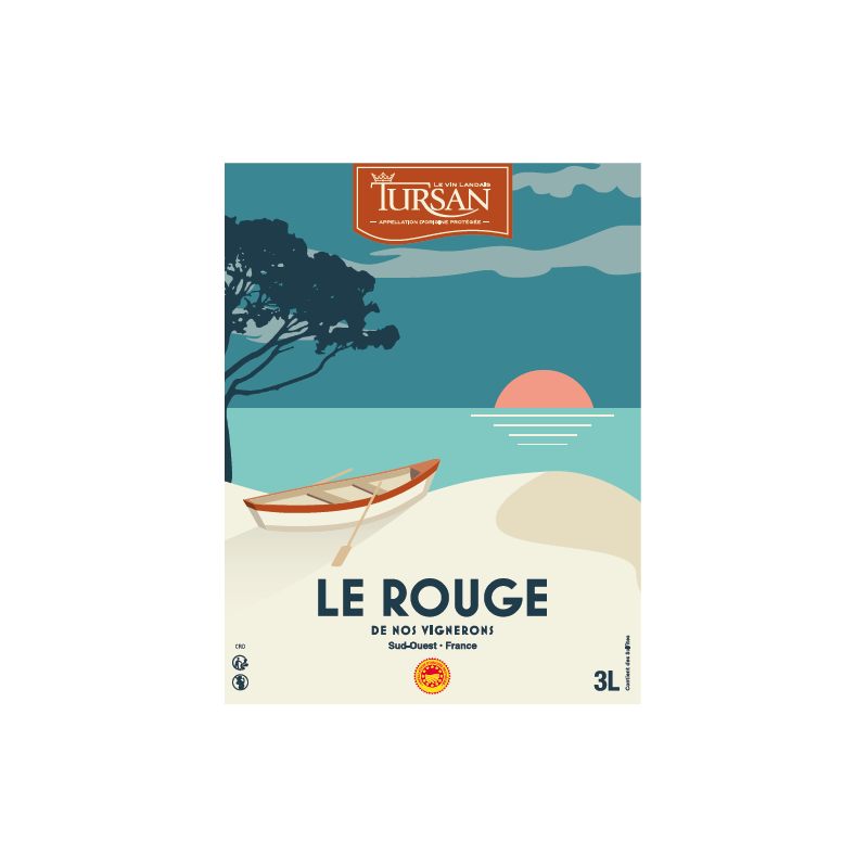 BIB AOP TURSAN ROUGE 3 L