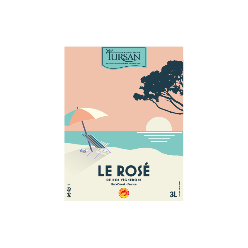 BIB AOP TURSAN ROUGE 3 L