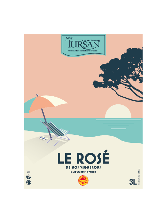 BIB AOP TURSAN LE ROSE 3 L