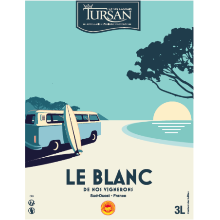 BIB AOP TURSAN LE BLANC 3 L