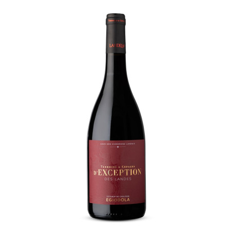 Rouge des Landes coteaux de Chalosse avec son cépage unique Egiodola