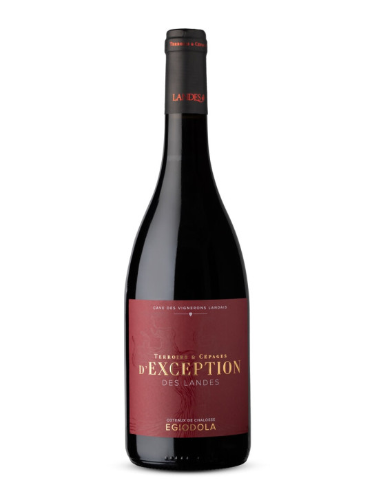 Rouge des Landes coteaux de Chalosse avec son cépage unique Egiodola